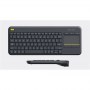 Logitech | K400 Plus | Keyboard with Trackpad | Wireless | NL | Black | USB port | 380 g - 6